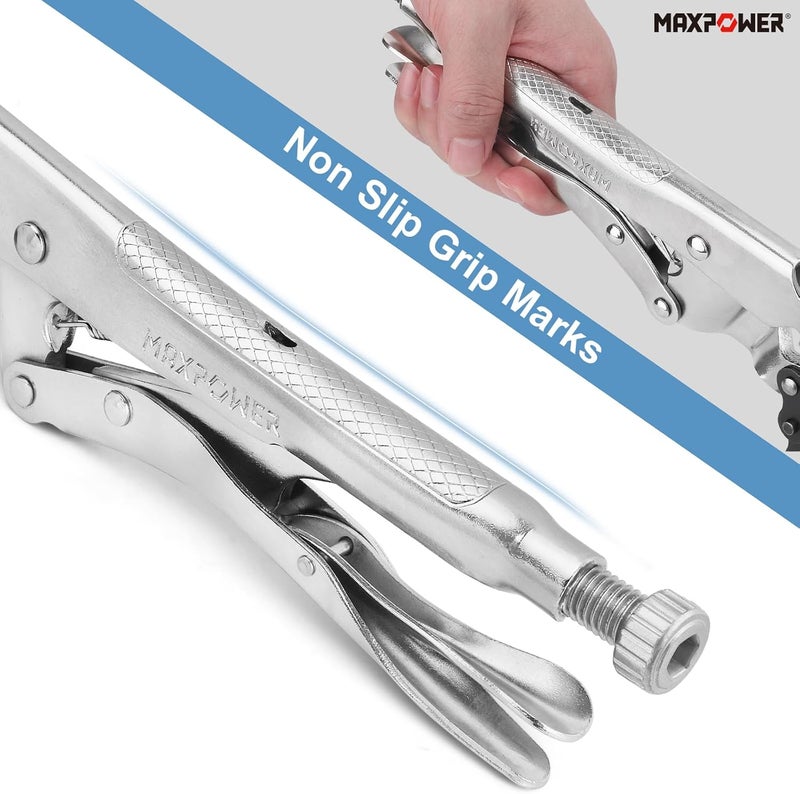 Max Power 9-Inch Locking Chain Clamp with 19.7-Inch Chain, 2 Pack - Image 4